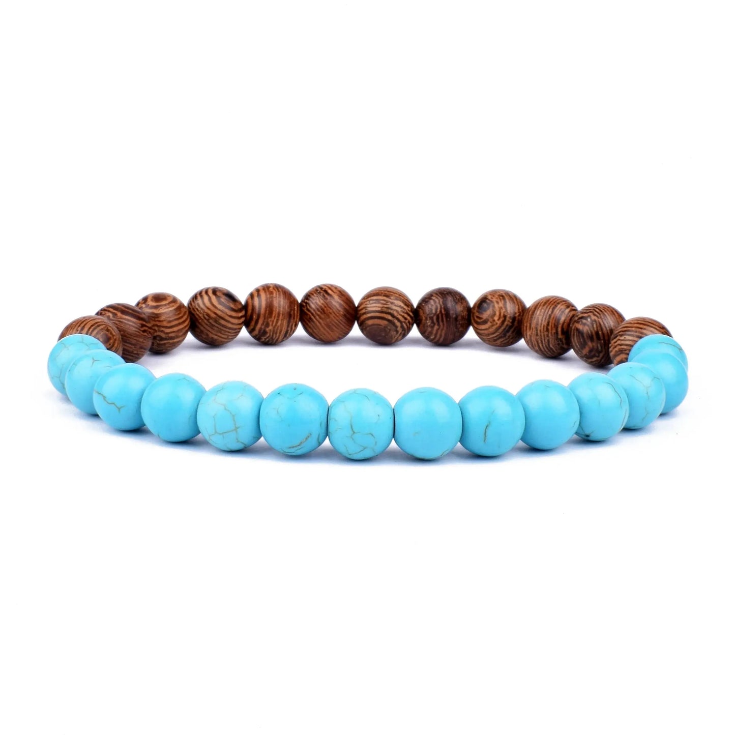 Lava Vibes – Volcanic Stone & Wooden Bead Buddha Bracelet for Men & Women Kwirko