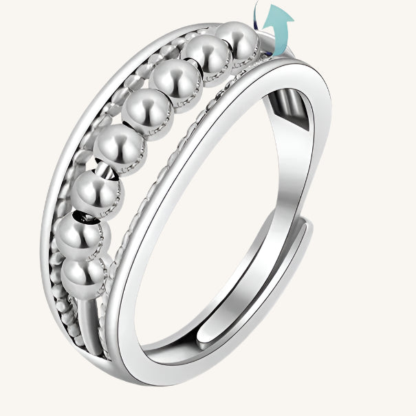 SMJEL Anti Stress Anxiety Ring Fidget Spinner Rings Adjustable for Women Rotating Freely Spinning Accessories Jewelry Gifts Kwirko