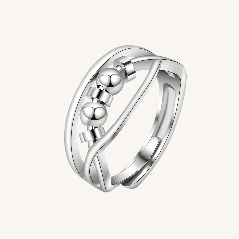 SMJEL Anti Stress Anxiety Ring Fidget Spinner Rings Adjustable for Women Rotating Freely Spinning Accessories Jewelry Gifts Kwirko