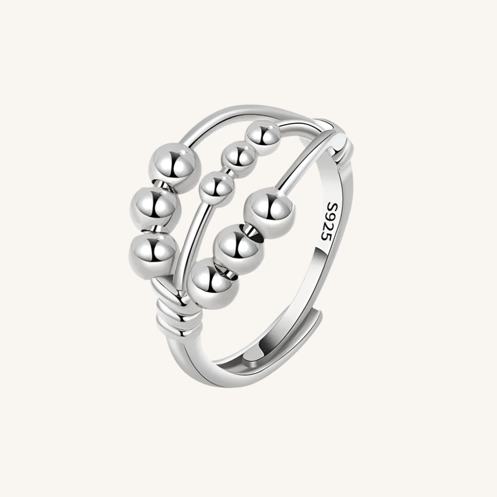 SMJEL Anti Stress Anxiety Ring Fidget Spinner Rings Adjustable for Women Rotating Freely Spinning Accessories Jewelry Gifts Kwirko