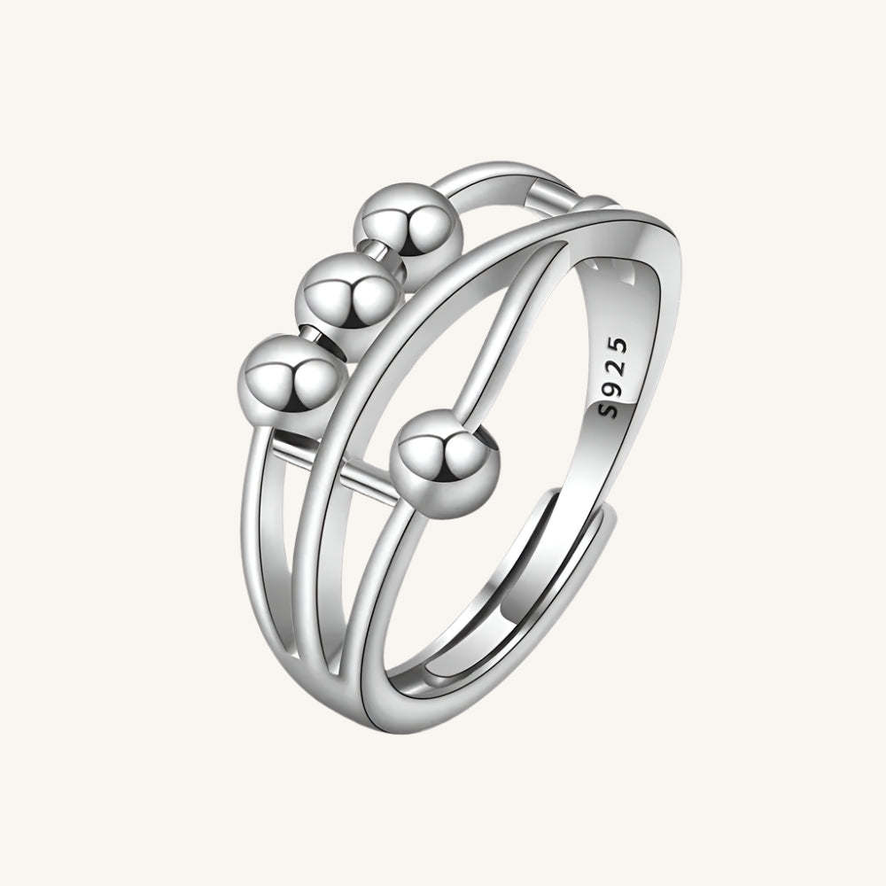 SMJEL Anti Stress Anxiety Ring Fidget Spinner Rings Adjustable for Women Rotating Freely Spinning Accessories Jewelry Gifts Kwirko