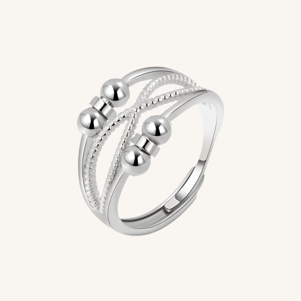 SMJEL Anti Stress Anxiety Ring Fidget Spinner Rings Adjustable for Women Rotating Freely Spinning Accessories Jewelry Gifts Kwirko