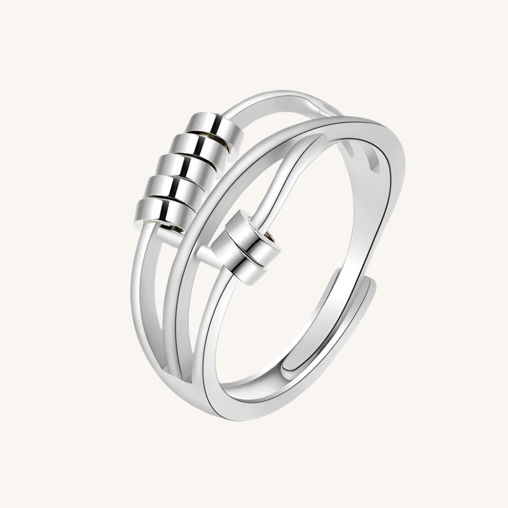 SMJEL Anti Stress Anxiety Ring Fidget Spinner Rings Adjustable for Women Rotating Freely Spinning Accessories Jewelry Gifts Kwirko
