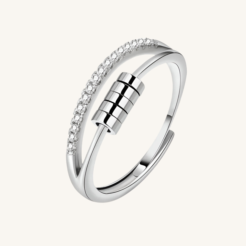 SMJEL Anti Stress Anxiety Ring Fidget Spinner Rings Adjustable for Women Rotating Freely Spinning Accessories Jewelry Gifts Kwirko