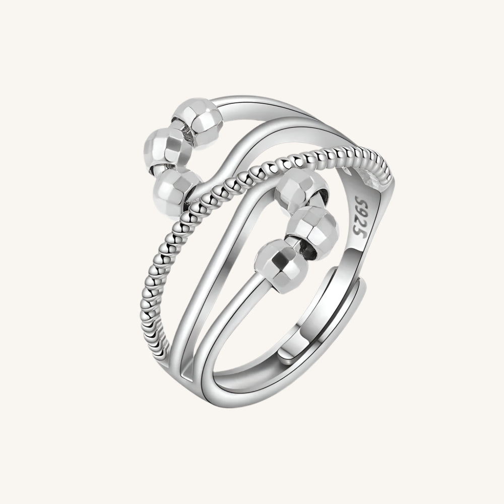 SMJEL Anti Stress Anxiety Ring Fidget Spinner Rings Adjustable for Women Rotating Freely Spinning Accessories Jewelry Gifts Kwirko