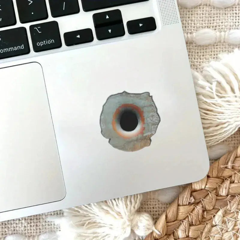 RustFX – 6-Pack 3D Rusty Bullet Hole Vinyl Decals for Motorbikes & Cars Kwirko