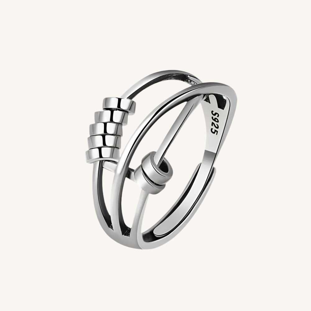SMJEL Anti Stress Anxiety Ring Fidget Spinner Rings Adjustable for Women Rotating Freely Spinning Accessories Jewelry Gifts Kwirko