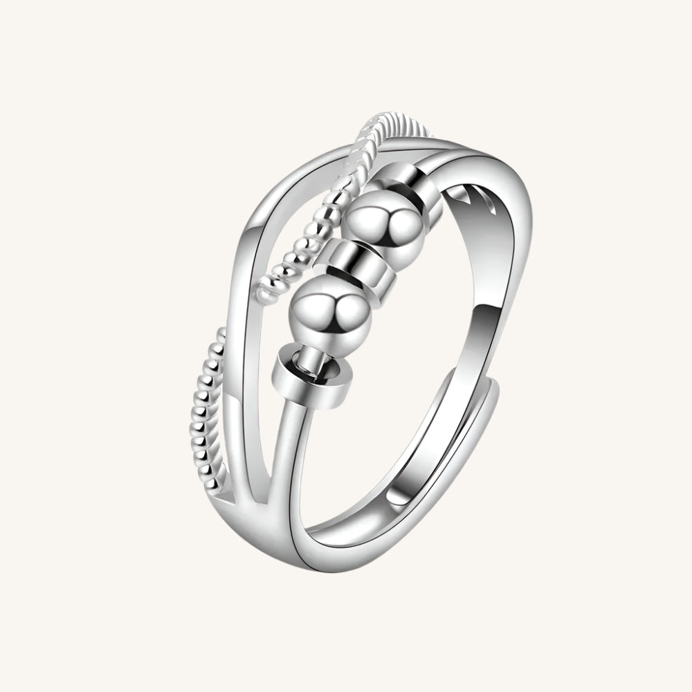SMJEL Anti Stress Anxiety Ring Fidget Spinner Rings Adjustable for Women Rotating Freely Spinning Accessories Jewelry Gifts Kwirko