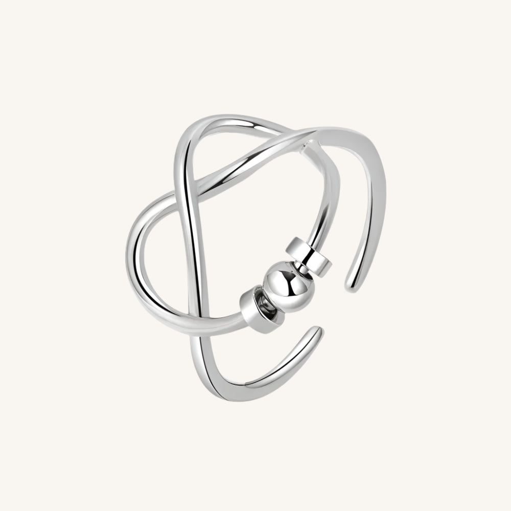 SMJEL Anti Stress Anxiety Ring Fidget Spinner Rings Adjustable for Women Rotating Freely Spinning Accessories Jewelry Gifts Kwirko