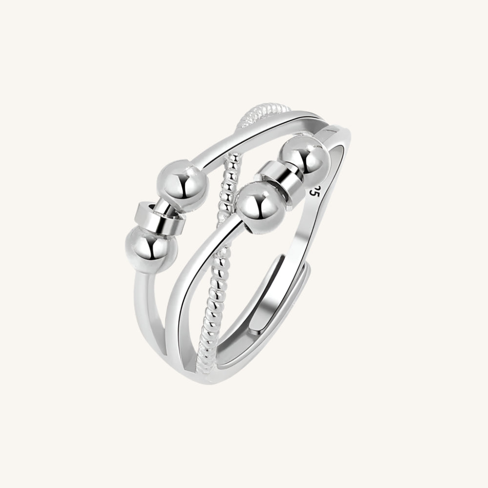 SMJEL Anti Stress Anxiety Ring Fidget Spinner Rings Adjustable for Women Rotating Freely Spinning Accessories Jewelry Gifts Kwirko