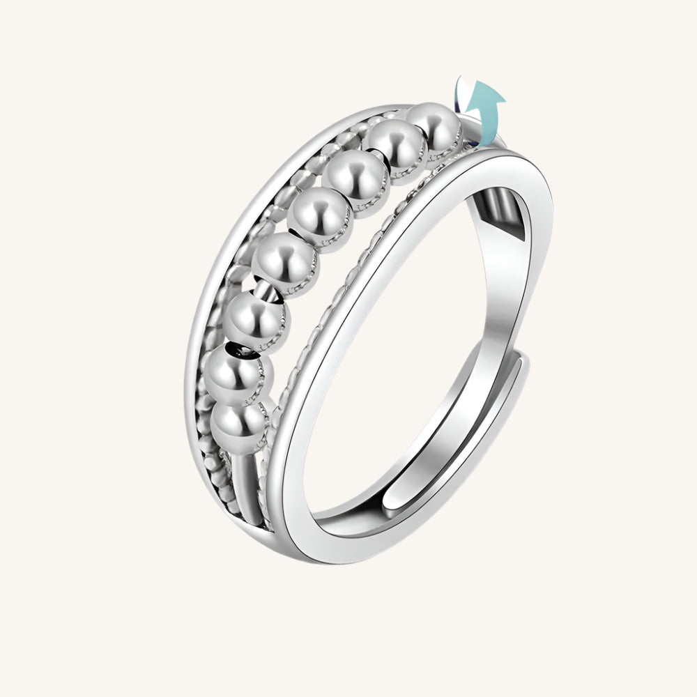 SMJEL Anti Stress Anxiety Ring Fidget Spinner Rings Adjustable for Women Rotating Freely Spinning Accessories Jewelry Gifts Kwirko