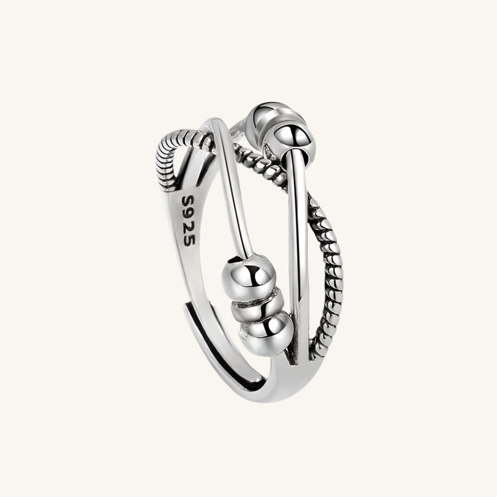 SMJEL Anti Stress Anxiety Ring Fidget Spinner Rings Adjustable for Women Rotating Freely Spinning Accessories Jewelry Gifts Kwirko
