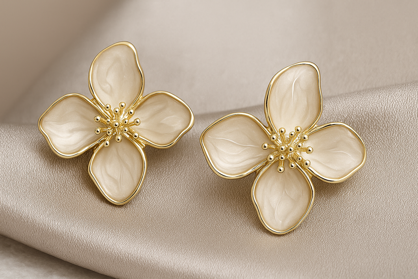 Fashion Korean Women Retro Drip Glaze Red Flower Earrings Women for Delicate Earrings Luxury Couple Engagement Jewelry Gift Kwirko